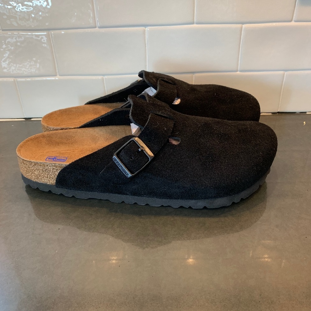 BIRKENSTOCK Boston Classic Soft Footbed Black